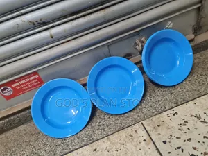 Round Deep Plastic Plates Plastic Plates 120pcs