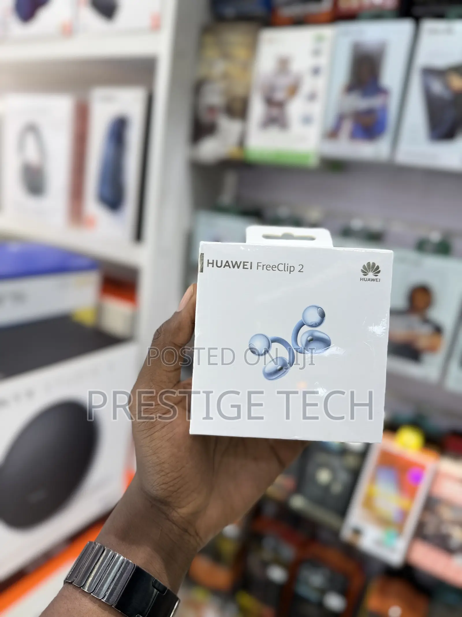 Huawei Free Clip 2 Open Ear Clip On Earbuds, Airy C Bridge Design
