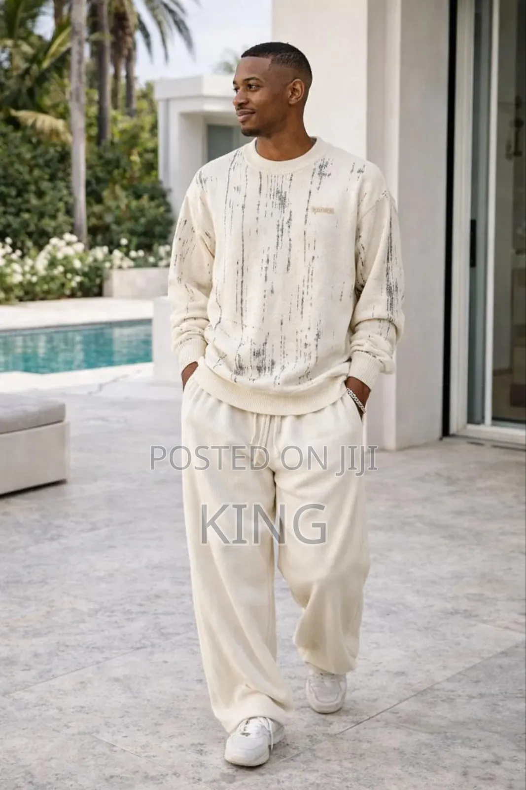 Men's Loose-Fit Wide-Leg Casual Baggy Pants