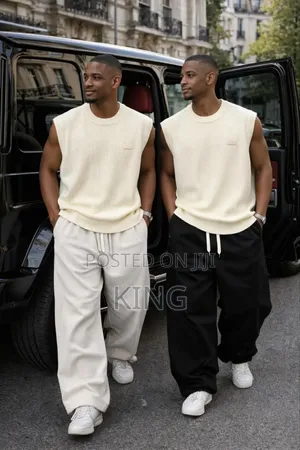 Men's Loose-Fit Wide-Leg Casual Baggy Pants