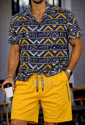 Casablanca Men's Casual Shirt and Short