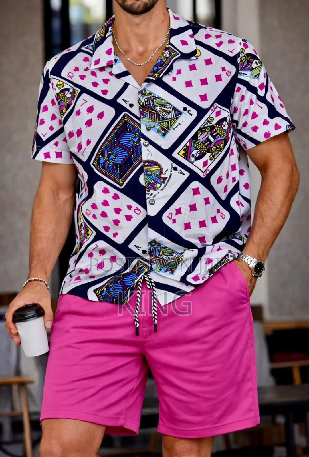 Casablanca Men's Casual Shirt and Short