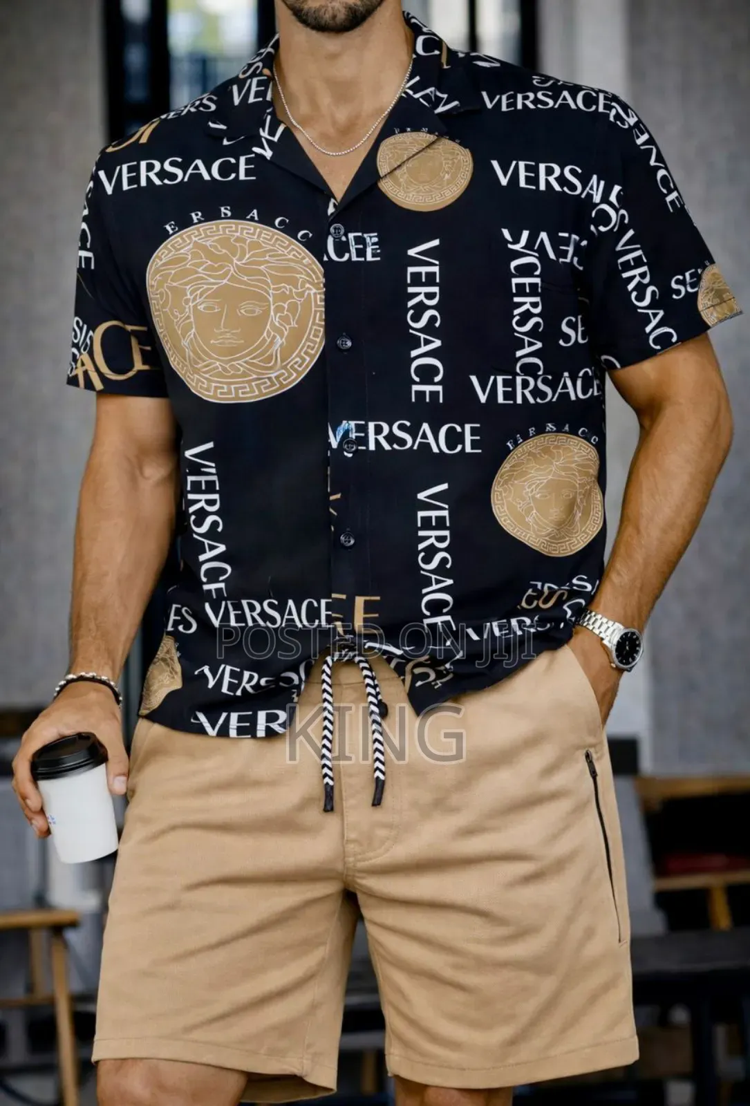 Casablanca Men's Casual Shirt and Short