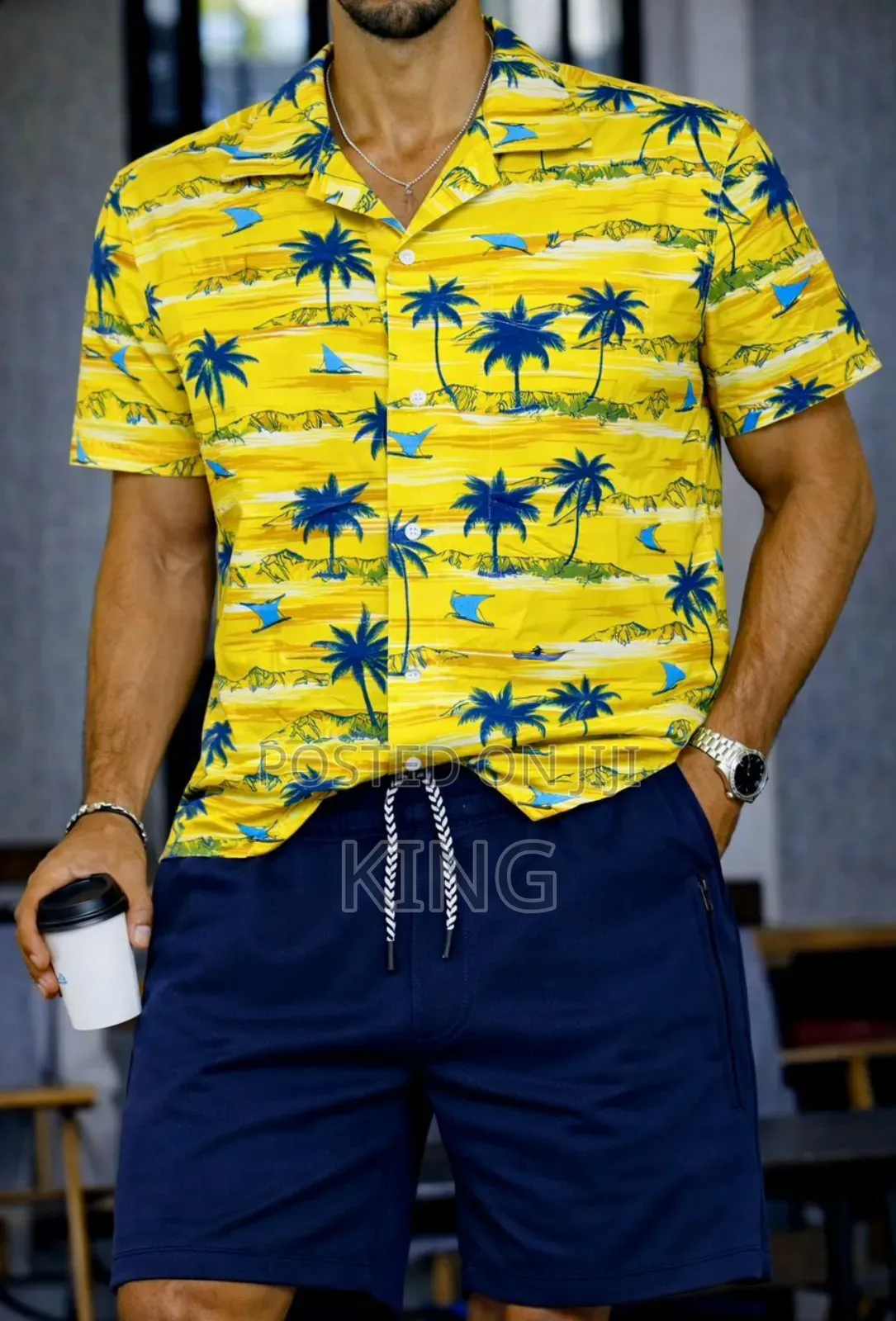 Casablanca Men's Casual Shirt and Short