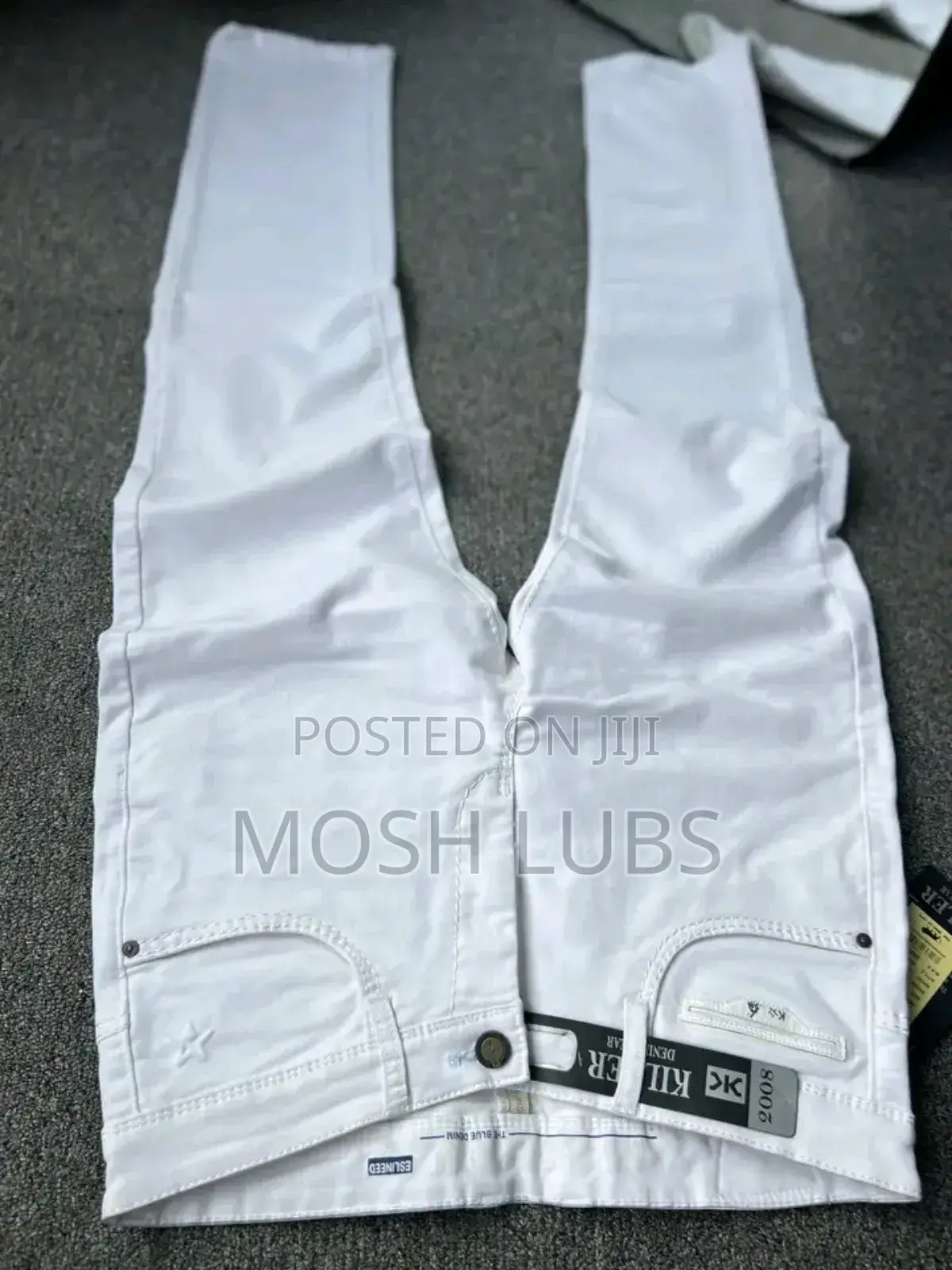 Plain White Jeans for Men