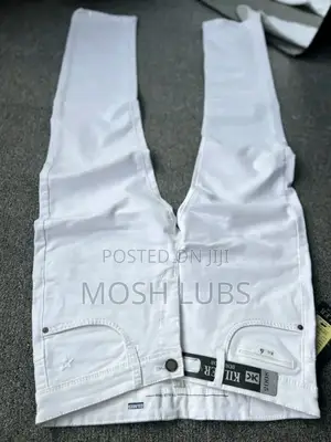 Plain White Jeans for Men