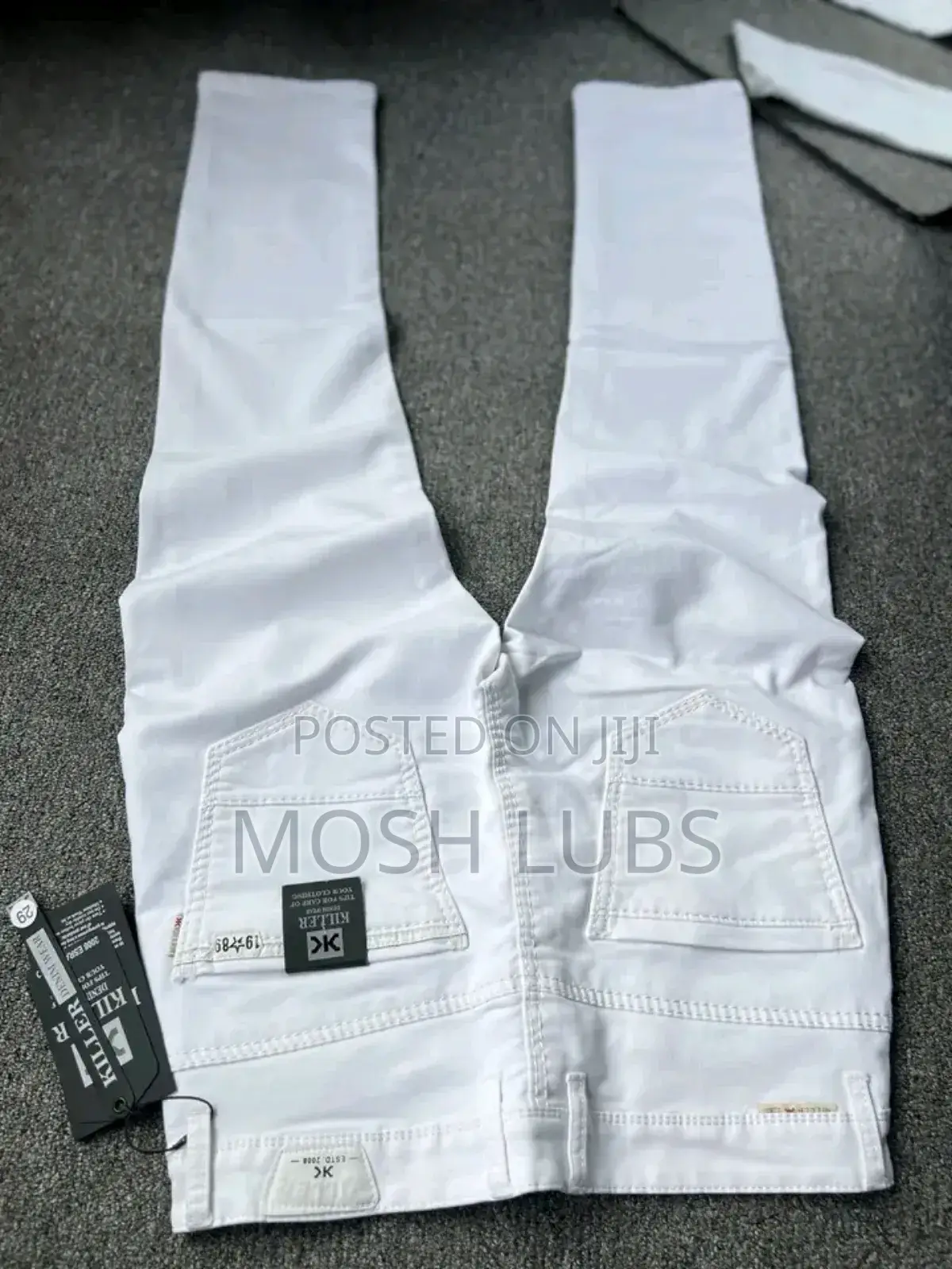 Plain White Jeans for Men