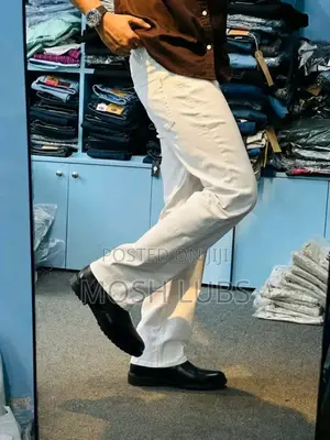 Plain White Jeans for Men