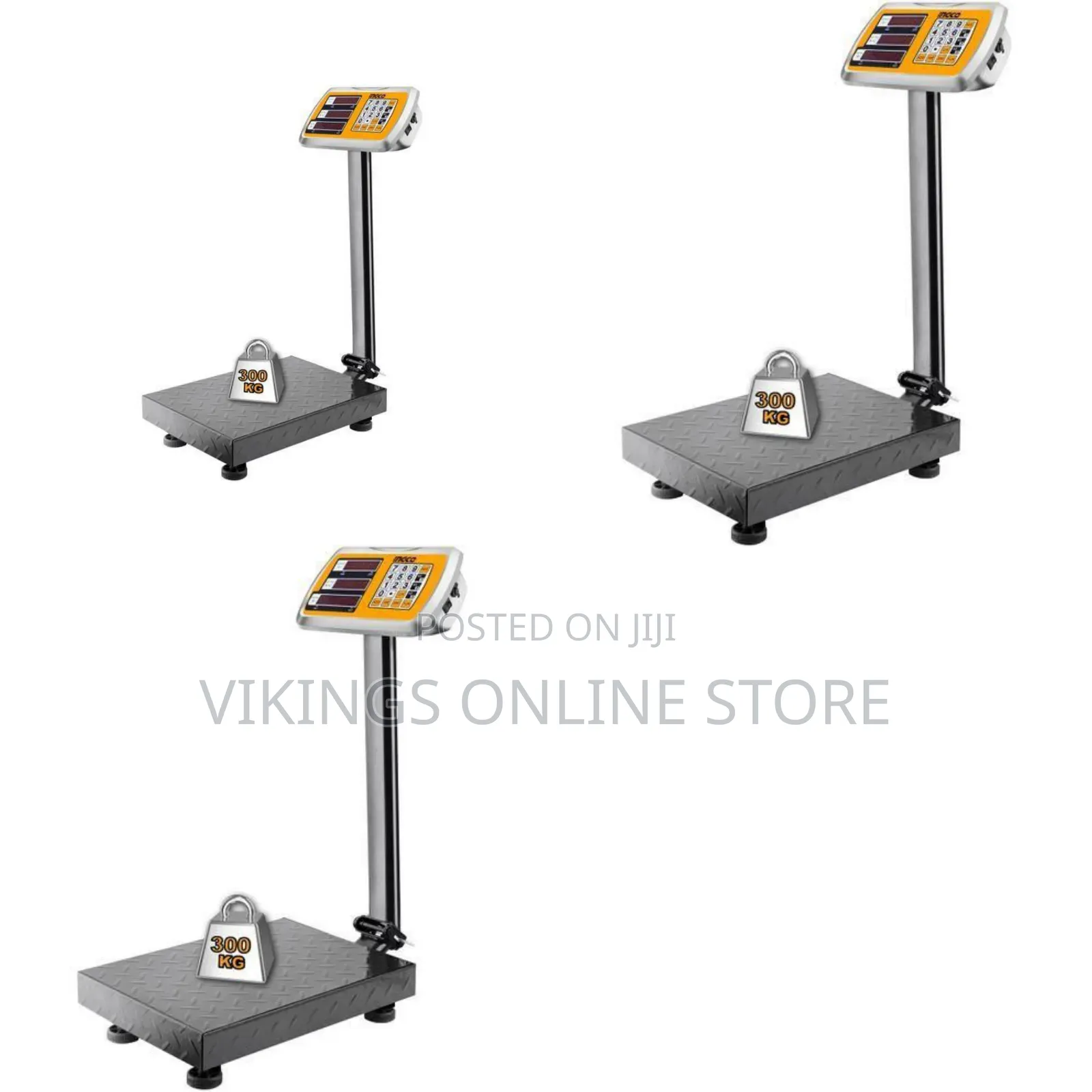 Ingco Hesa33003 Electronic Scale - 300kg - Grey