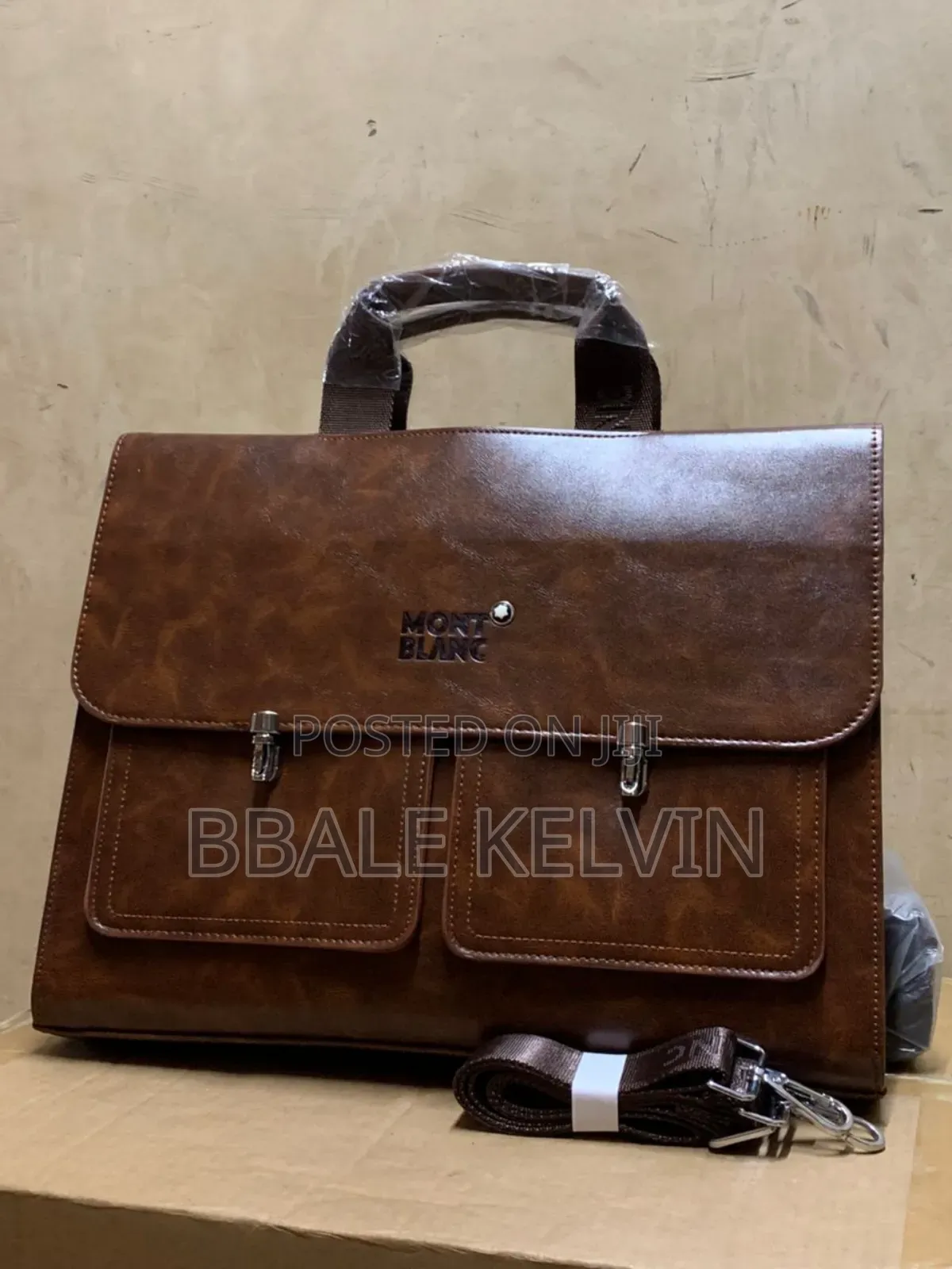 Mont Blanc Leather Business Bag