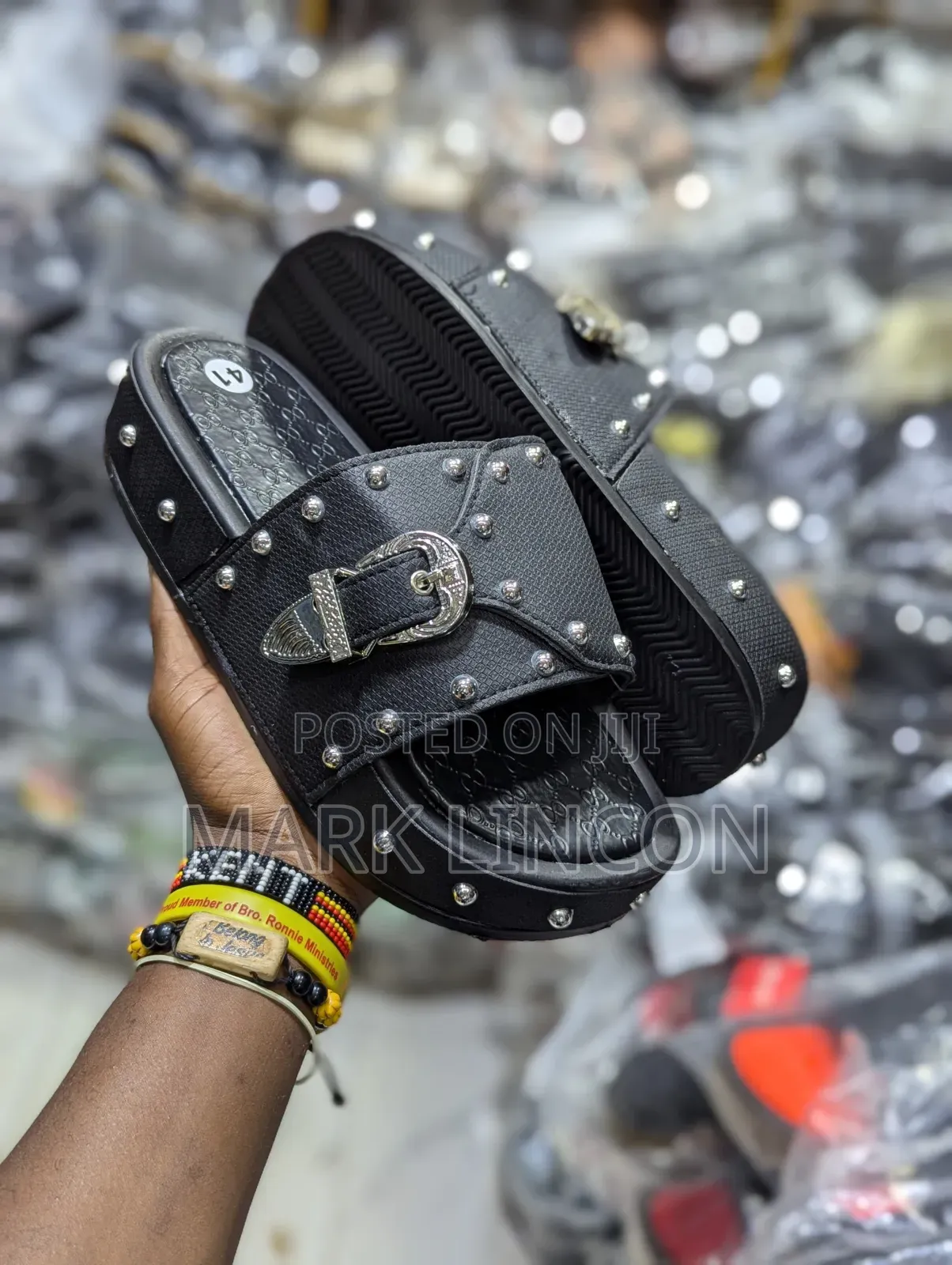Studded Slides Or Mule Slides
