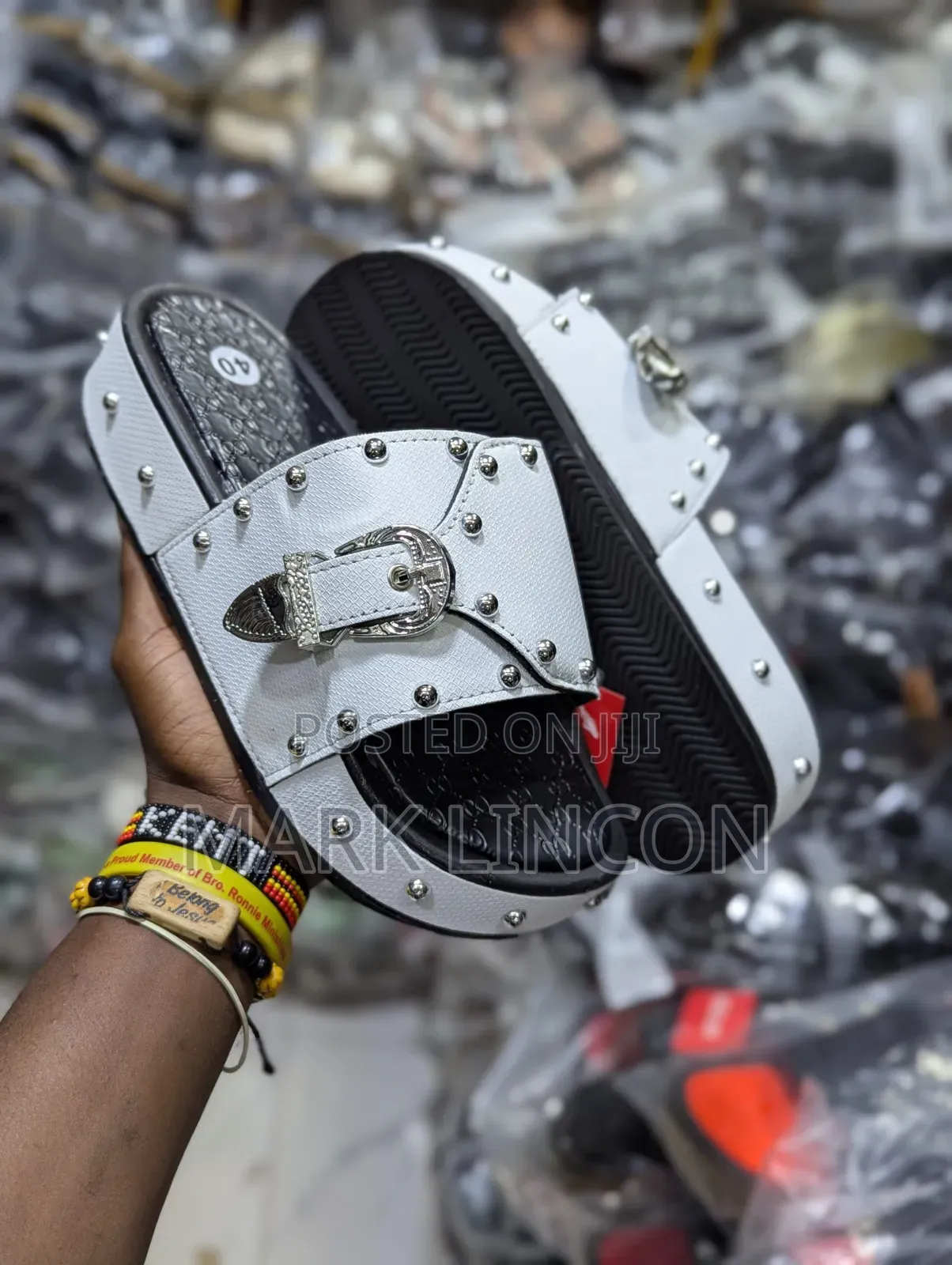 Studded Slides Or Mule Slides