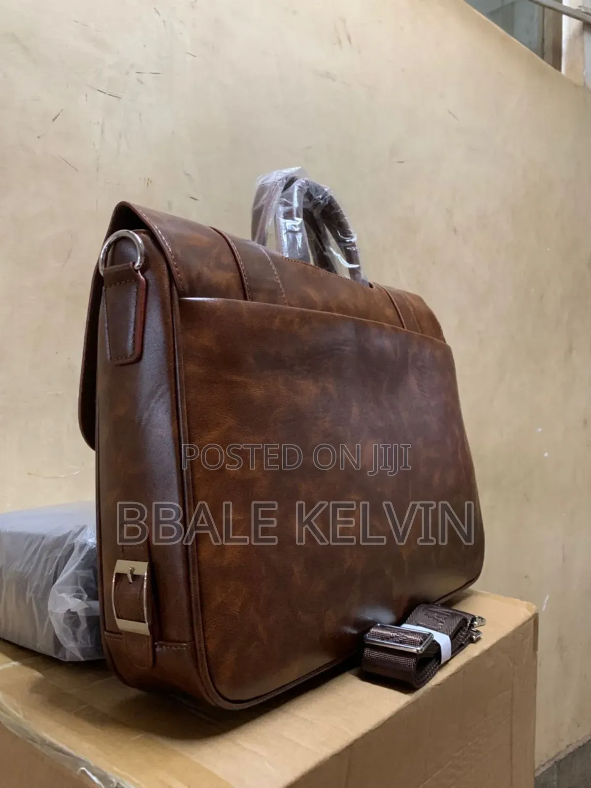 Montblanc Branded Pu Leather Laptop Briefcase Designed for Business