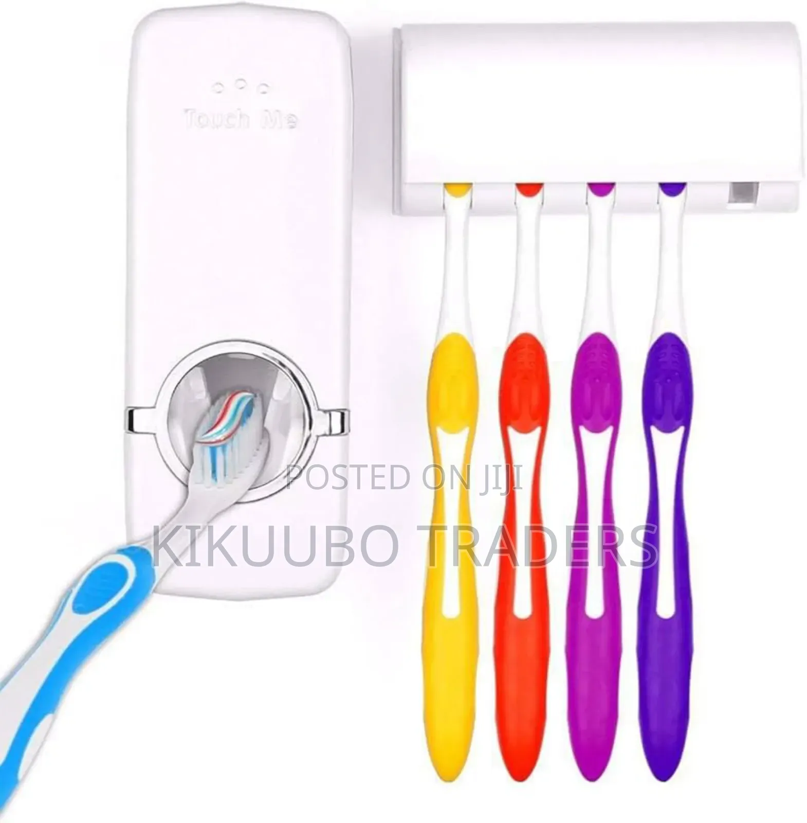 Automatic Toothpaste Dispenser and 5 Toothbrush Holder