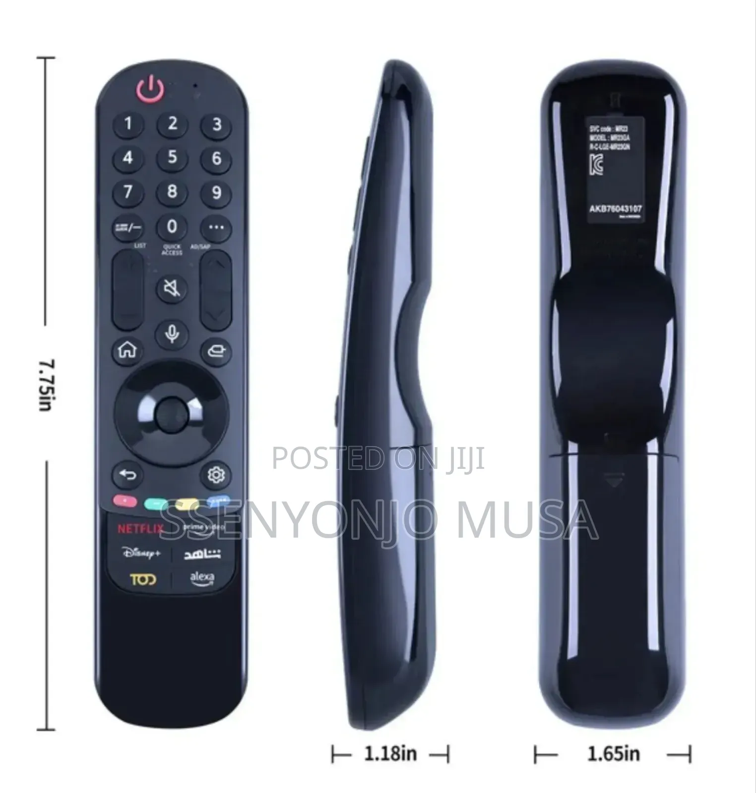 Lg Magic Remote Control Mr23ga – Voice Ai, Nfc Motion Control For Lg