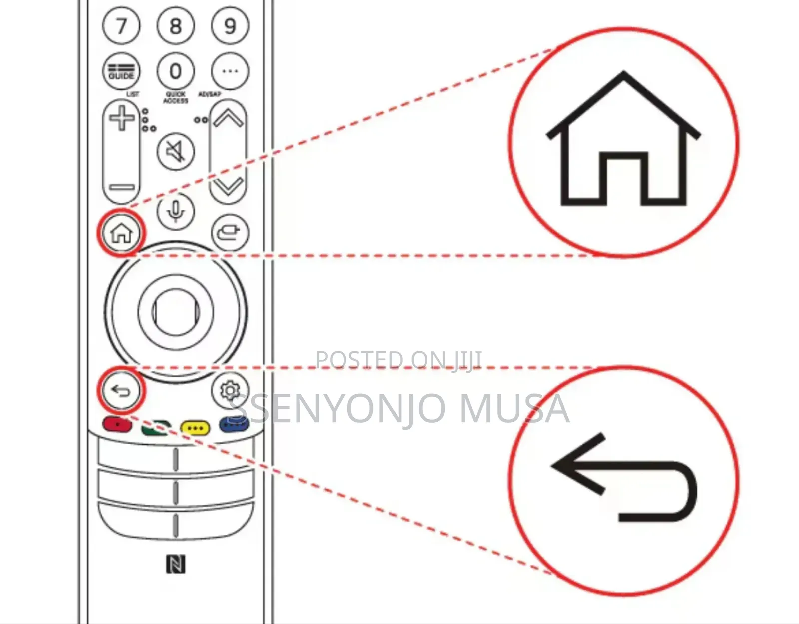 Lg Magic Remote Control Mr23ga – Voice Ai, Nfc Motion Control For Lg
