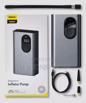 Baseus Portable Air Compressor Inflator -handheld, Led Light