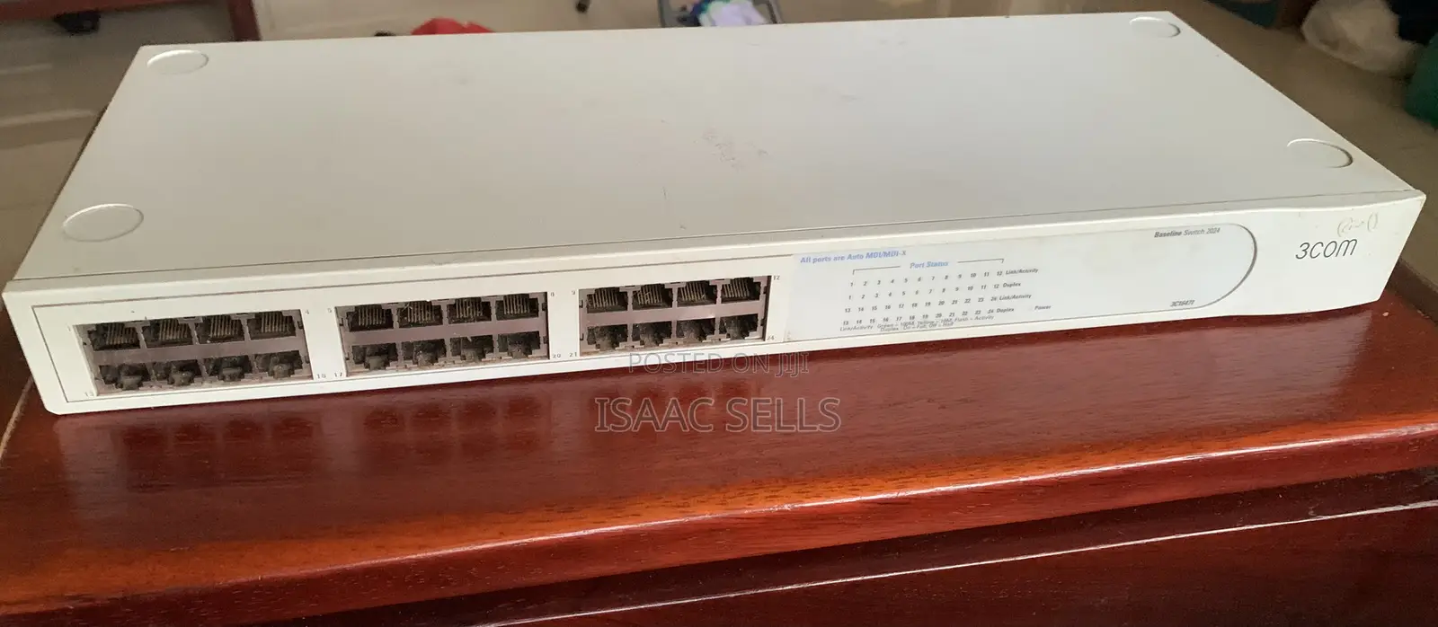 24-Port Lan Network Switch (3com Baseline 2024) – Good Condition