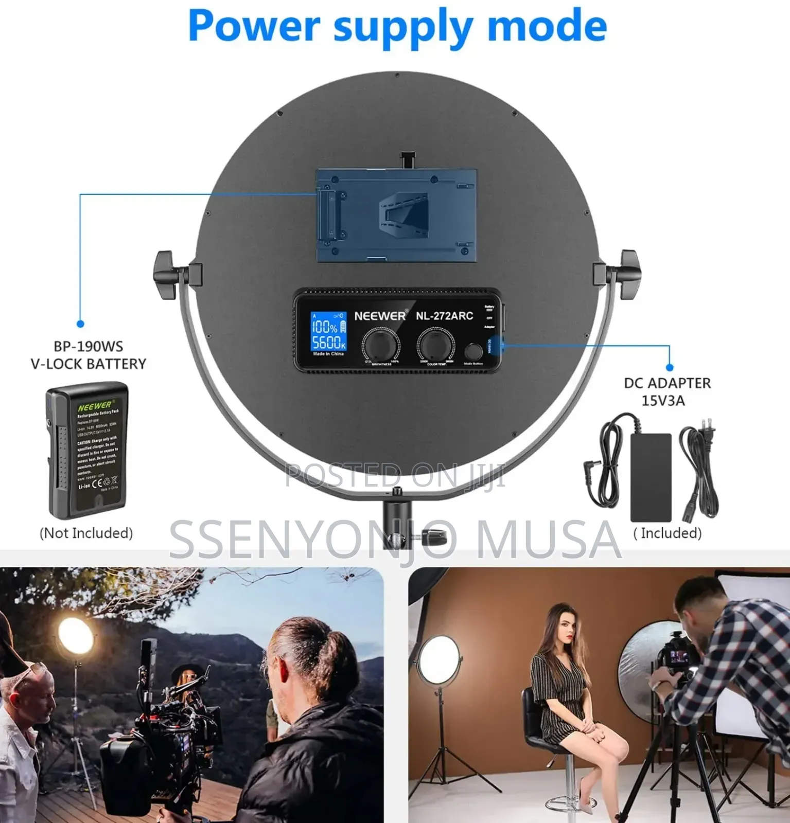 Neewer 10.6" Led Video Light-dimmable 30w Bi-color Soft Light Panel