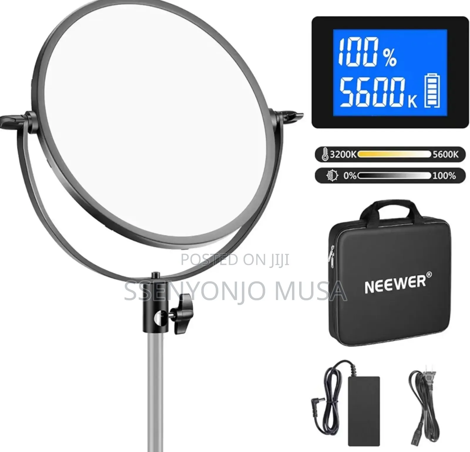 Neewer 10.6" Led Video Light-dimmable 30w Bi-color Soft Light Panel