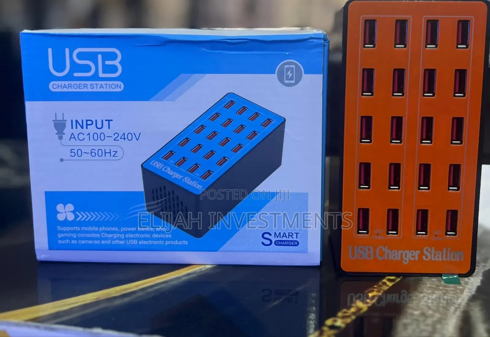 100w 20-port Usb Smart Charger Station.