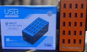 100w 20-Port Usb Smart Charger Station.