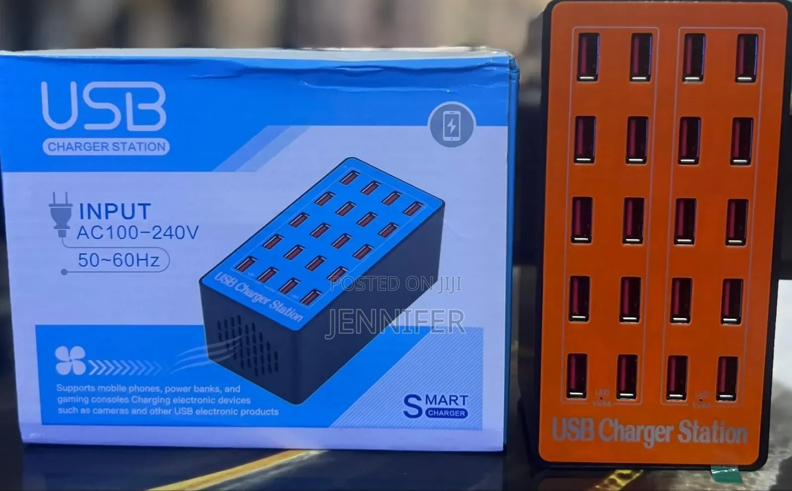 100w 20-Port Usb Smart Charger Station.