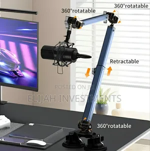 Lanparte Heavy-Duty, Adjustable Microphone Boom Arm Stand