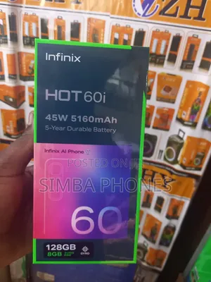New Infinix Hot 60i 128 GB Black