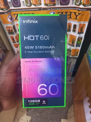 New Infinix Hot 60i 128 GB Black