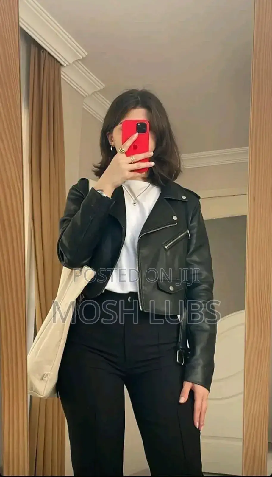 Faux Leather Jacket for Women