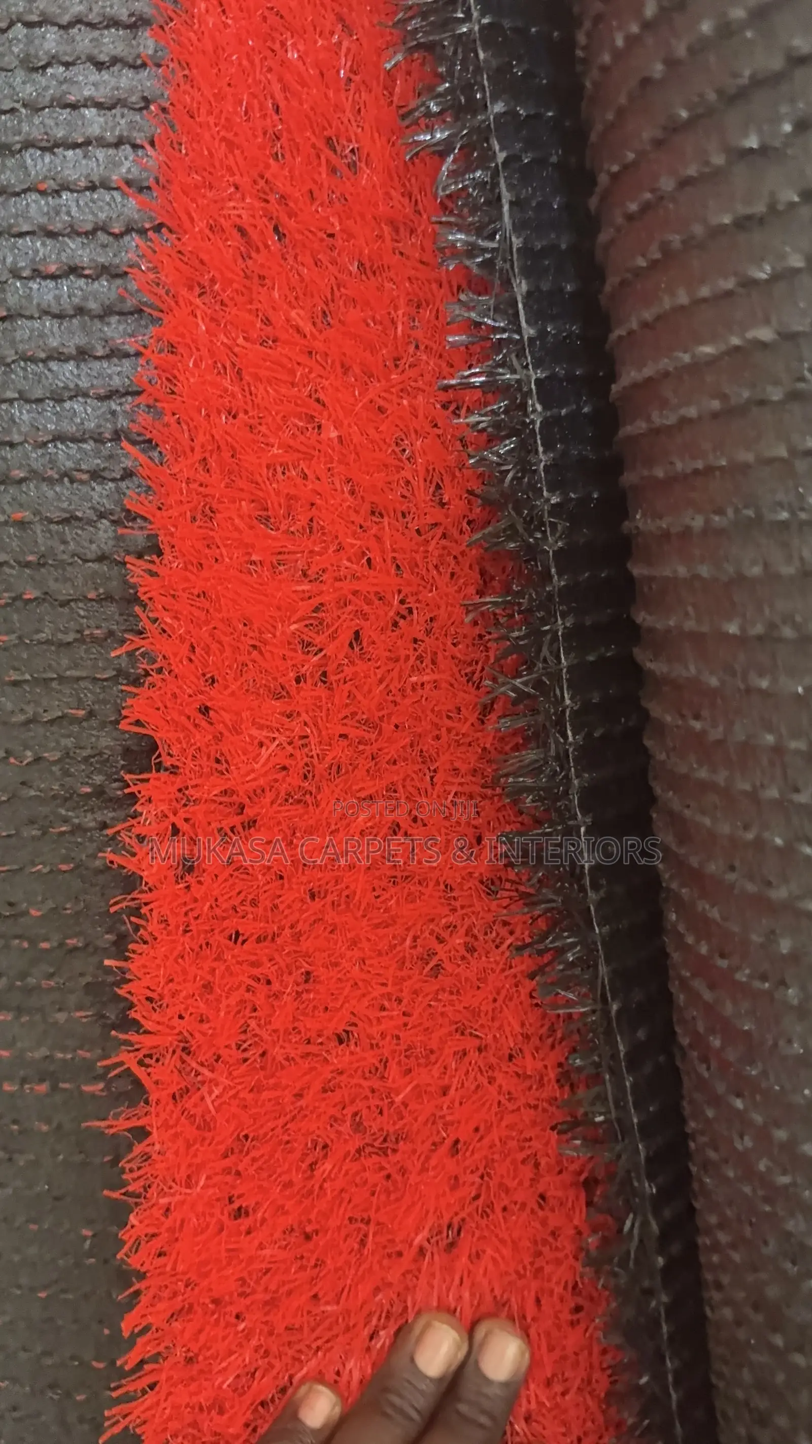 Soft Red Grass Carpet – Modern Artificial Turf