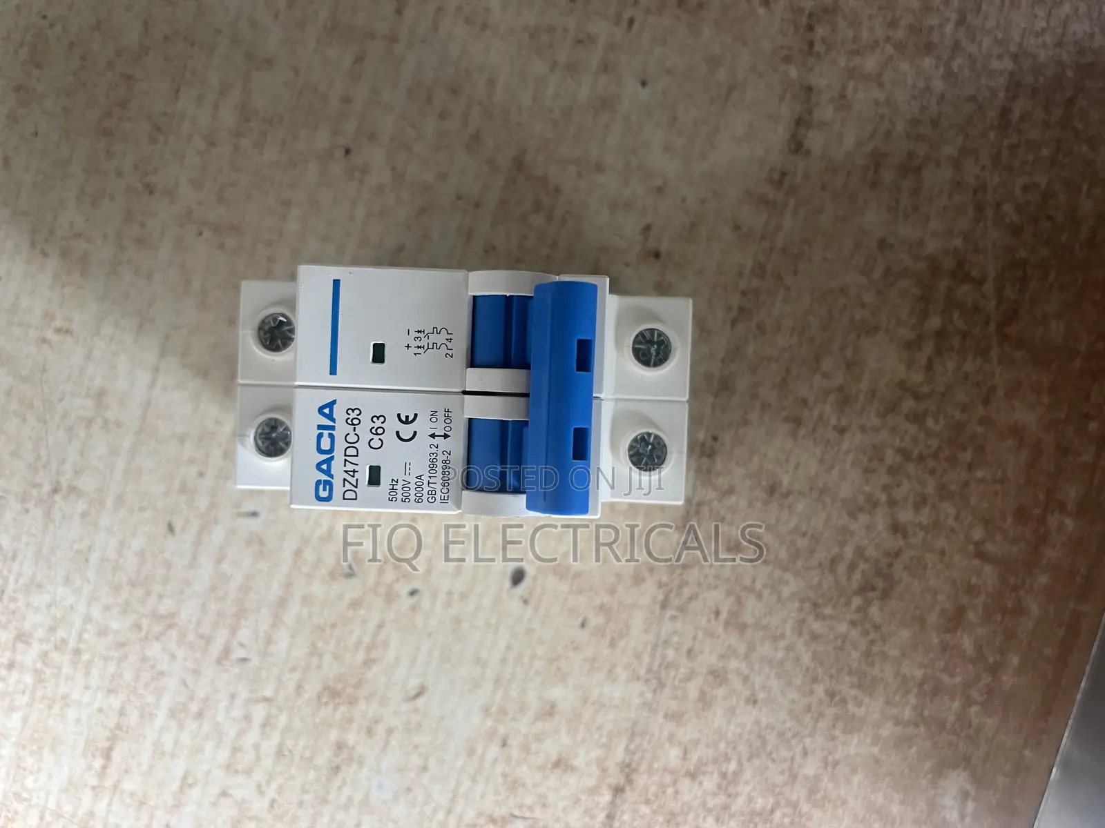 Double Pole Breaker Dc 63a