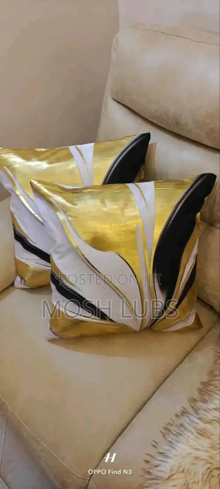 Golden Star Sofa Cushions/Pillows