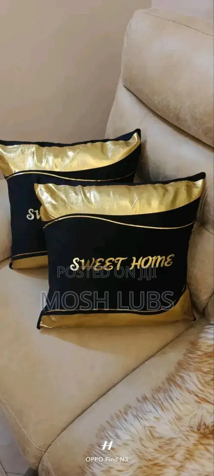 Golden Star Sofa Cushions/Pillows