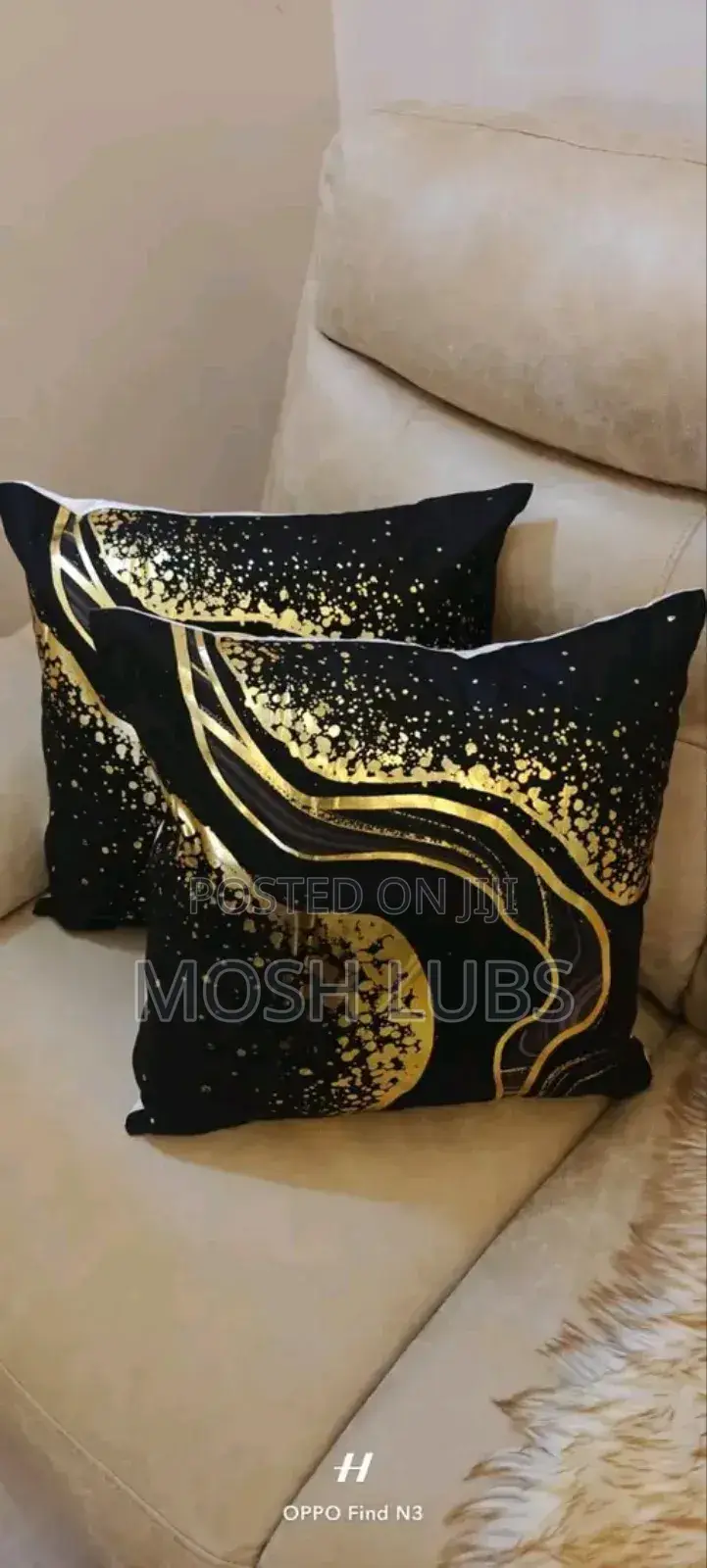 Golden Star Sofa Cushions/Pillows