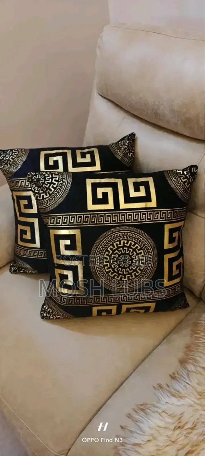 Golden Star Sofa Cushions/Pillows