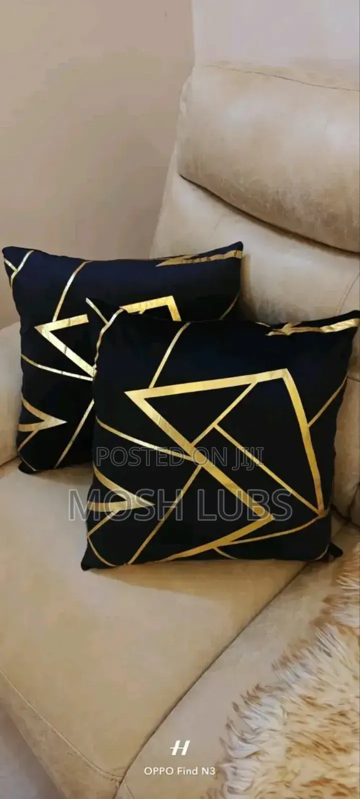 Golden Star Sofa Cushions/Pillows