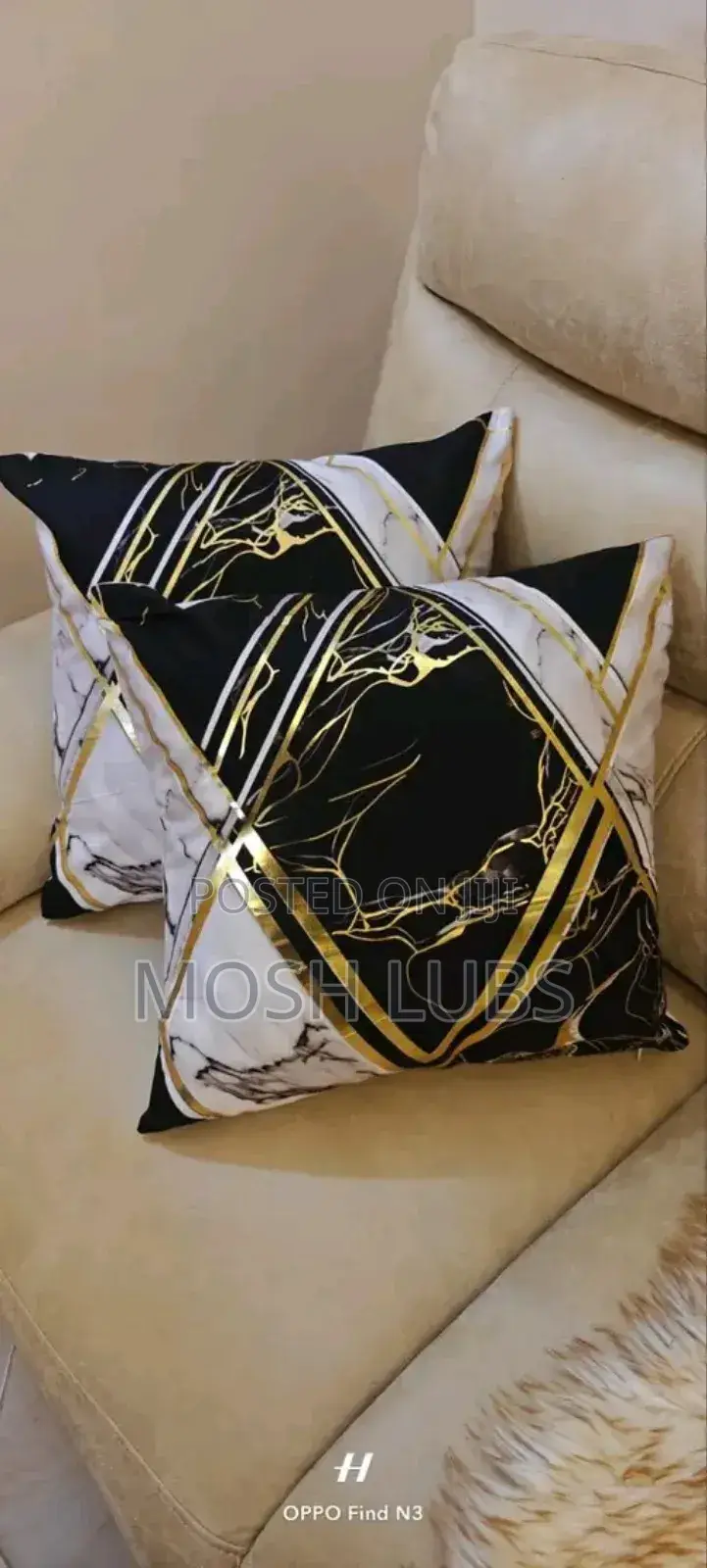 Golden Star Sofa Cushions/Pillows