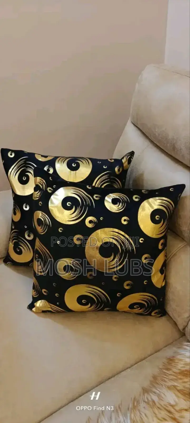 Golden Star Sofa Cushions/Pillows