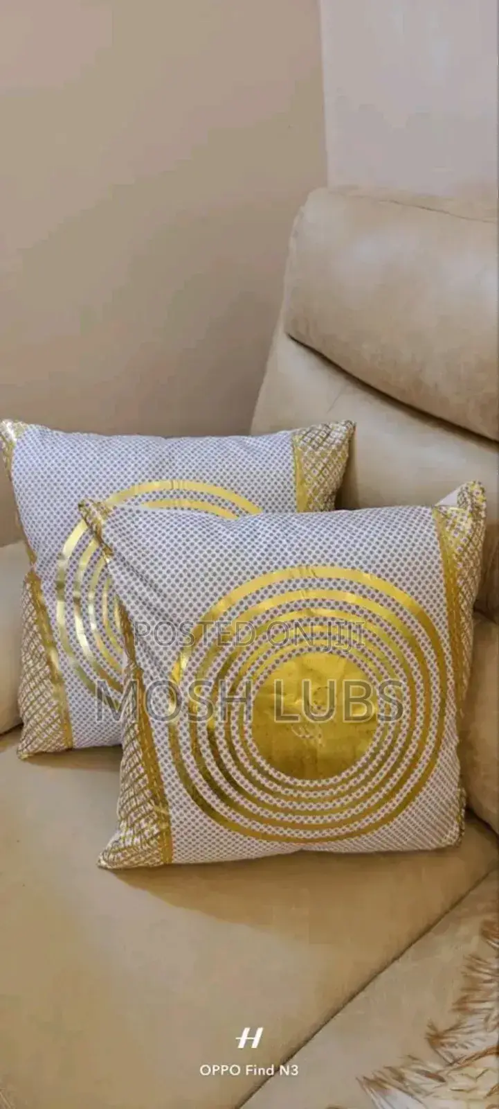 Golden Star Sofa Cushions/Pillows