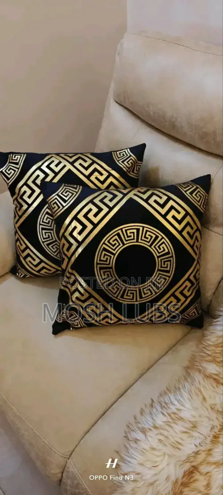 Golden Star Sofa Cushions/Pillows
