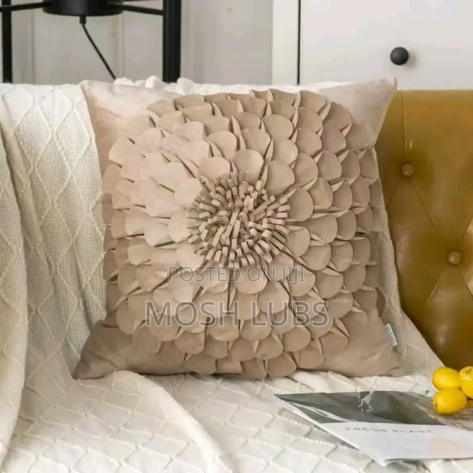 Velvet Floral Sofa Pillows