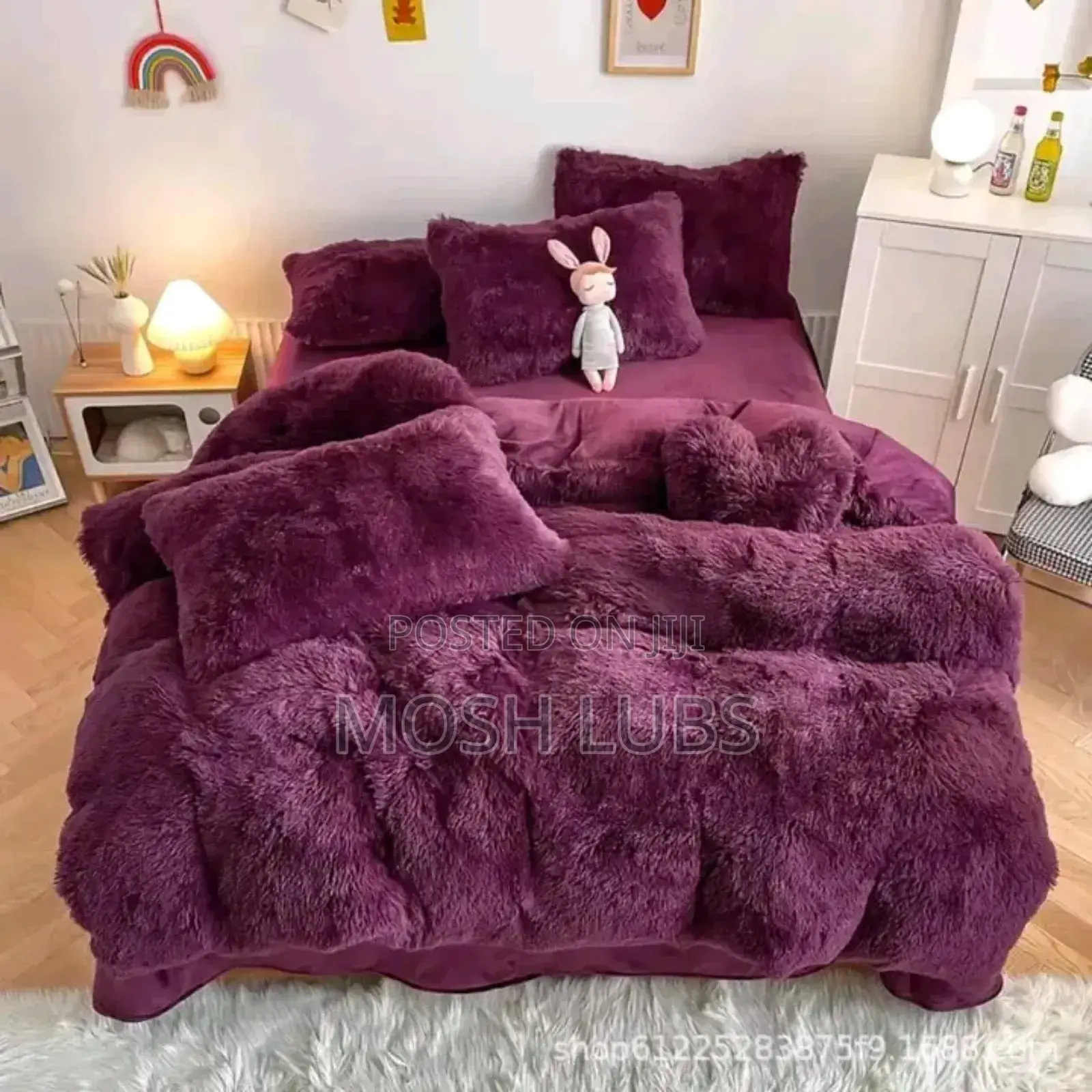 6pcs Plushy Duve Cover Set