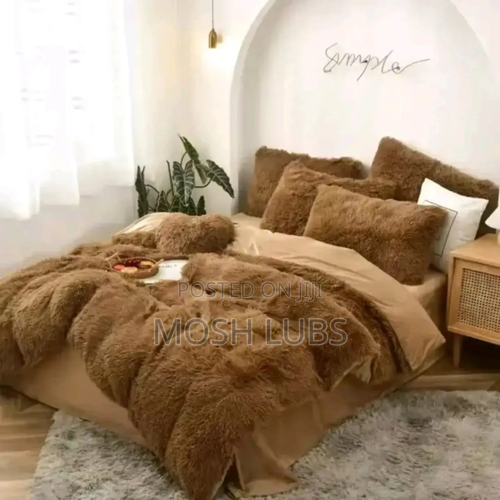 6pcs Plushy Duve Cover Set