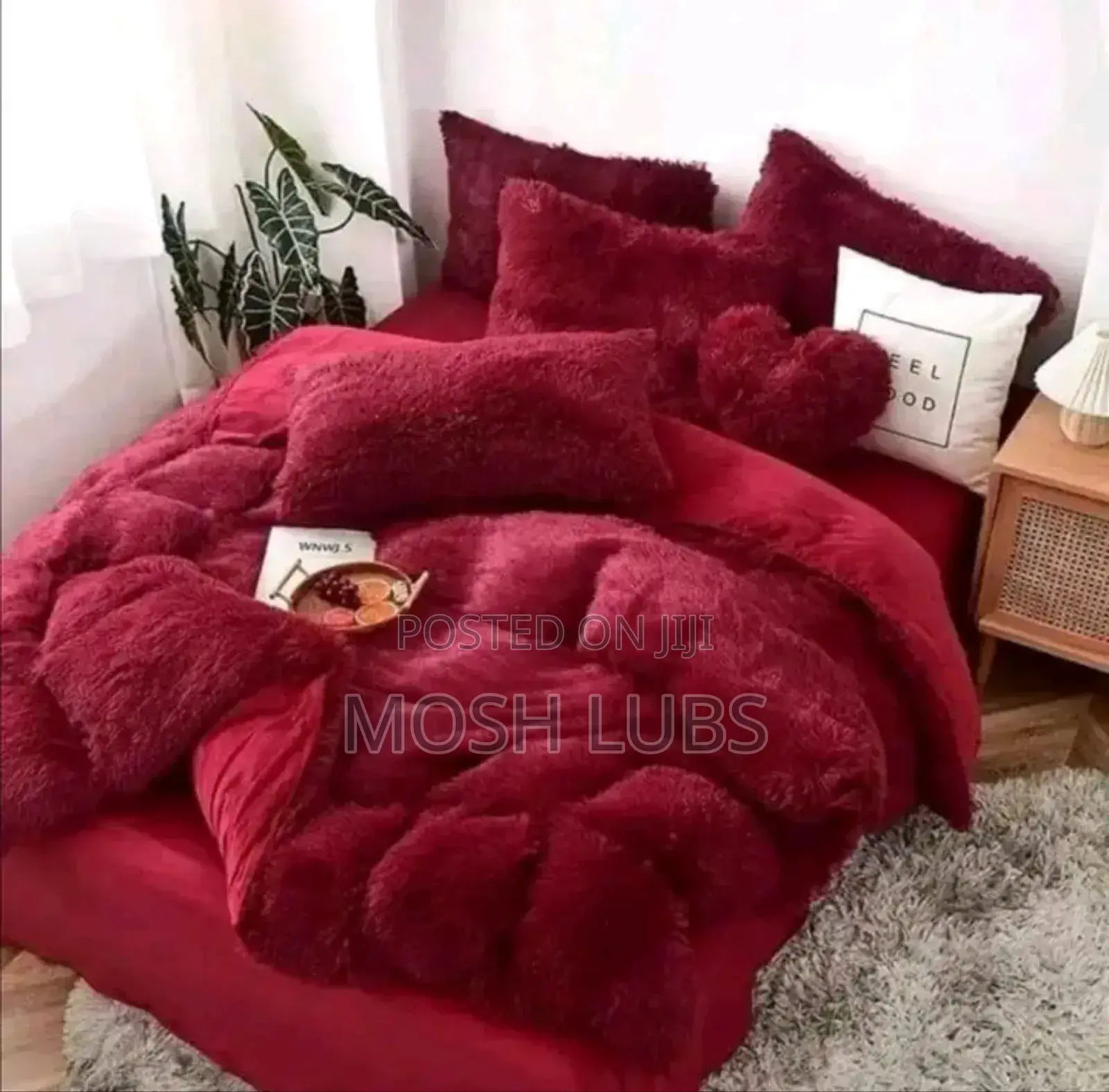 6pcs Plushy Duve Cover Set