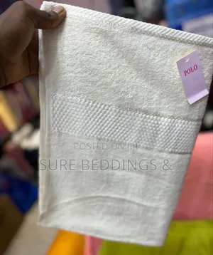 Large Cream Polo Towel