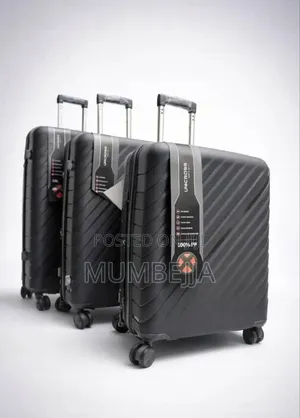 Three Piece Unicross Trolley Suit Case Set