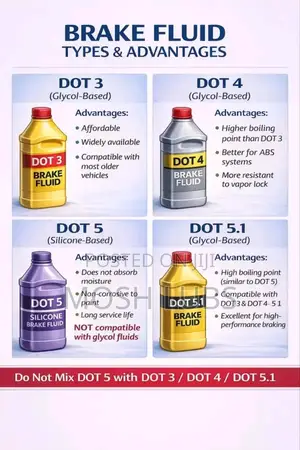 Stabex Brake Fluid Dot-3 {For Lower Boiling Points Most Vehicles}