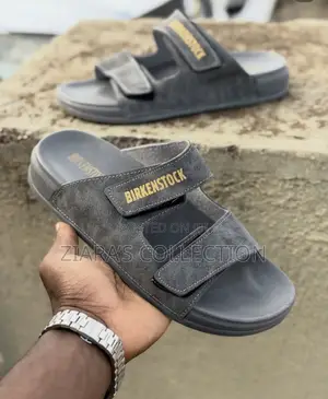 Gray Birkenstock Sandals